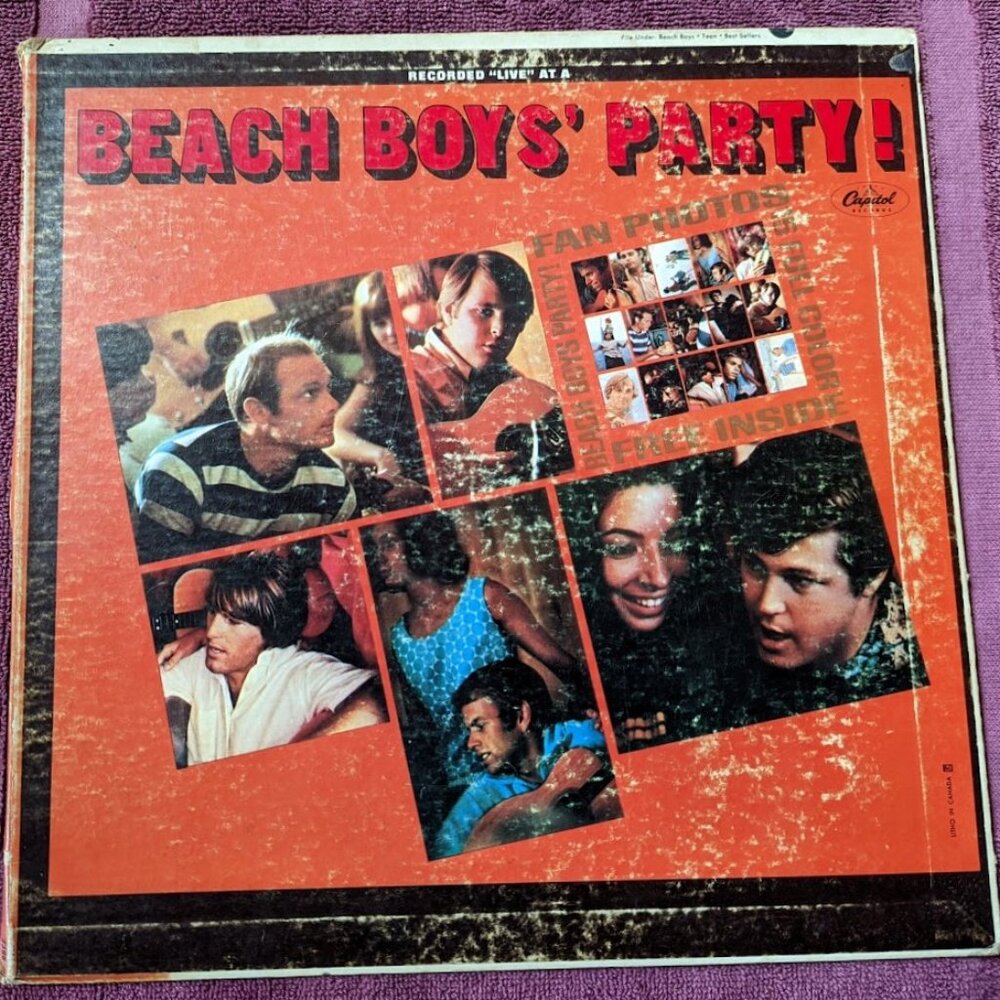 Vintage Beach Boys Vinyl LP – Beach Boys’ Party! – c 1965